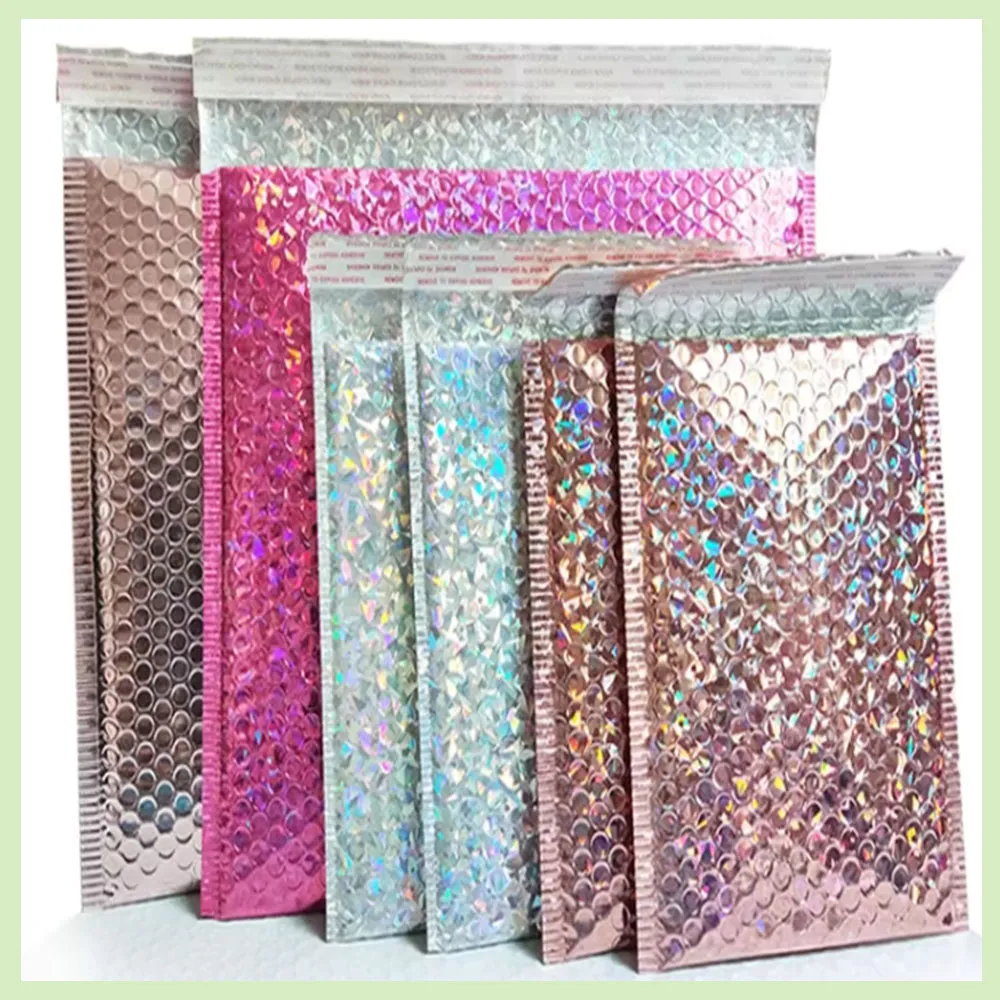 Metallic Holographic Bubble bags - Image 2