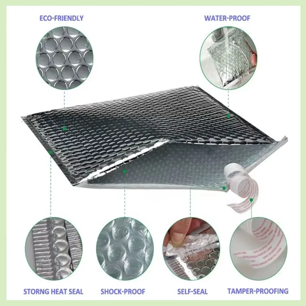 Metallic Holographic Bubble bags - Image 5