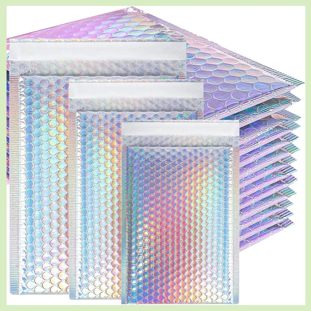 Metallic Holographic Bubble bags - Image 4