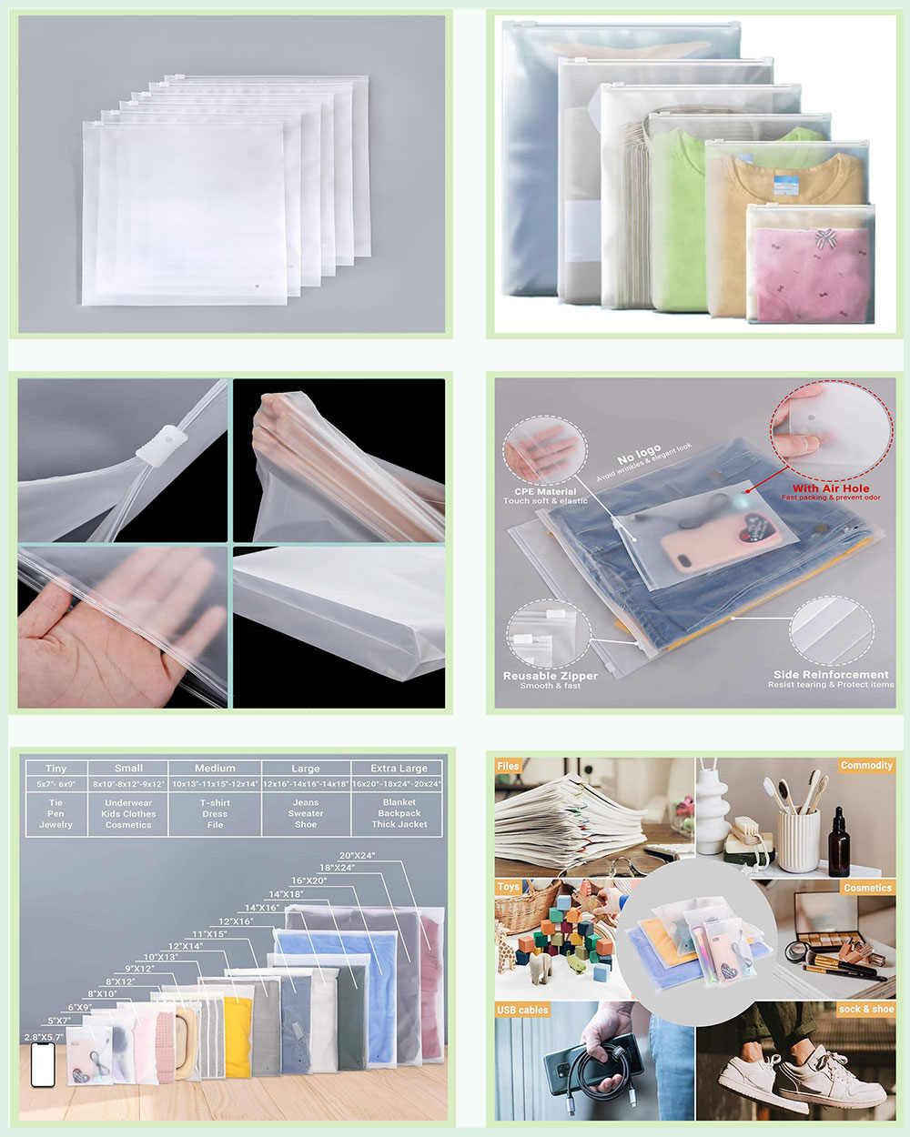 Clothing Zipper Bag